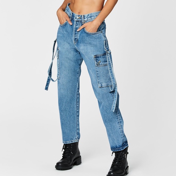 Carmar Pants - Carmar Denim Haedus Super Baggy Cargo Jean